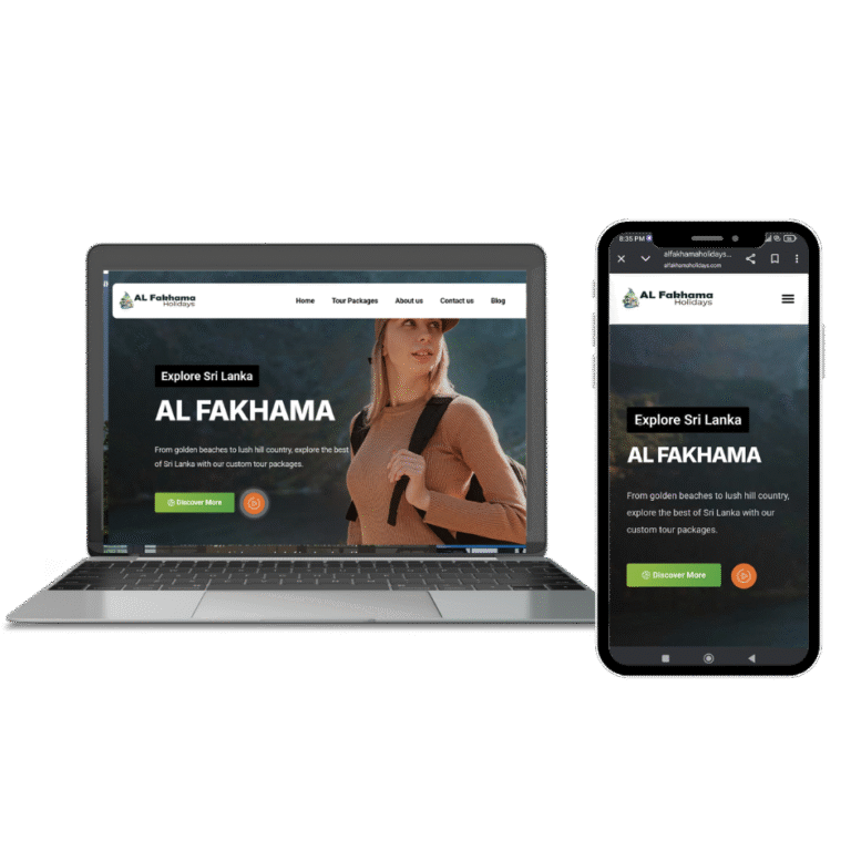 travel website design Sri Lanka